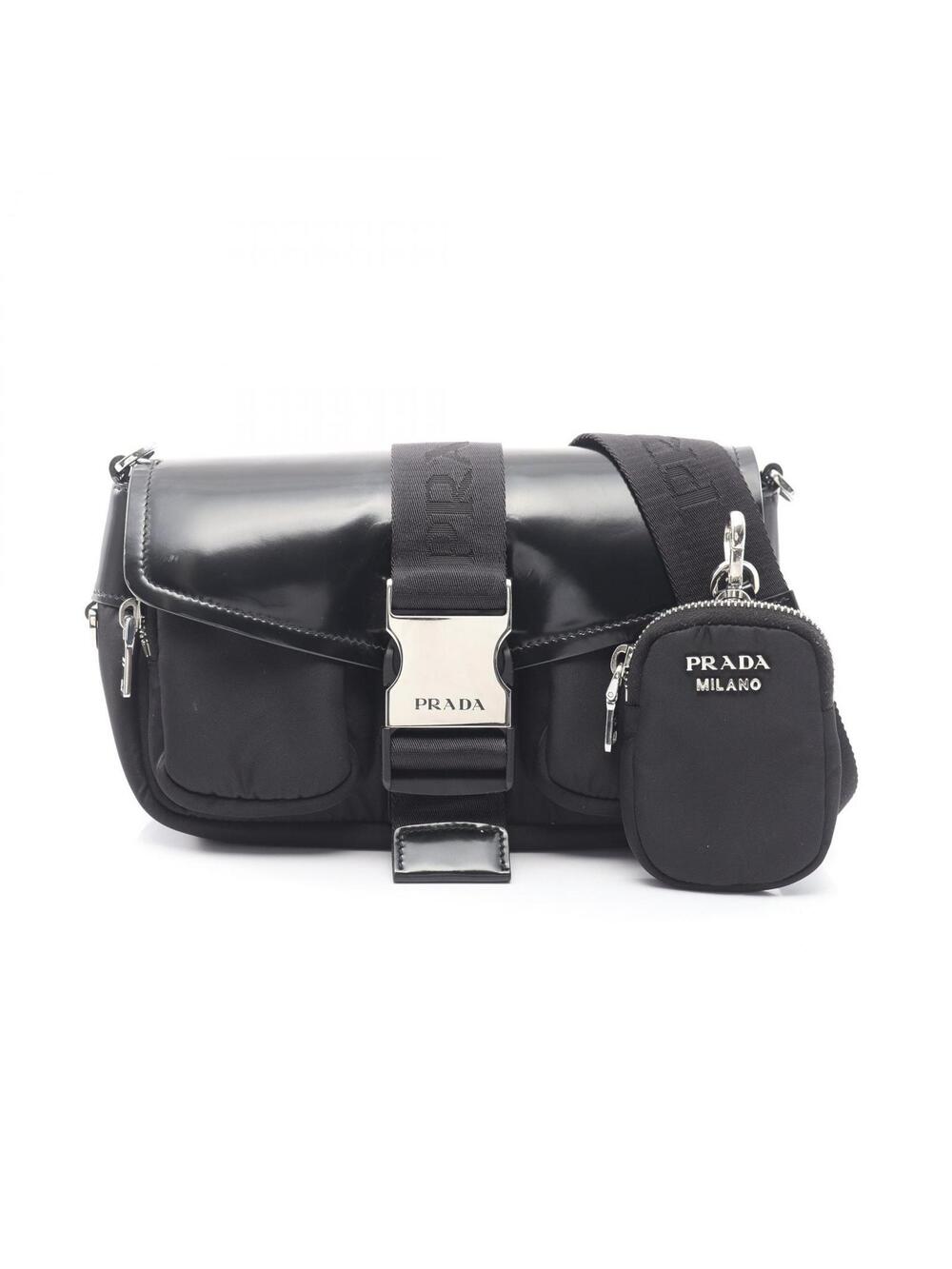Prada Logo Shoulder Crossbody Bag Nylon #368563P13B